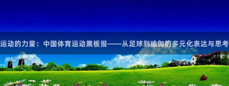 MK体育官方正版app集团官网首页：运动的力量：中国